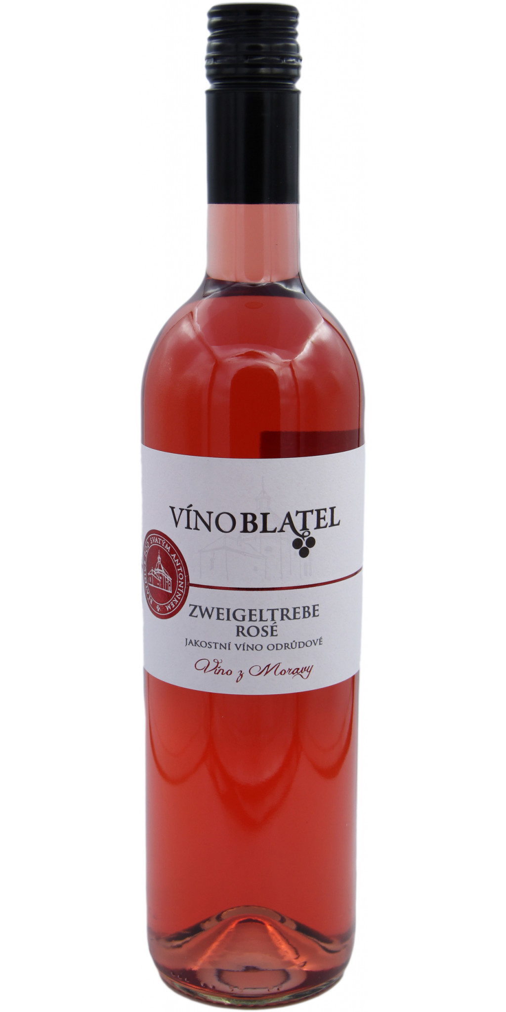 Zweigeltrebe rosé, polosuché, jakostní víno odrůdové